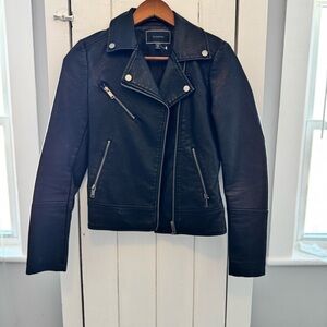 Le Chateau Black Leather Jacket